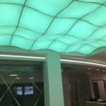 green lighting in office